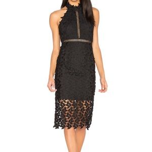Bardot Gemma Halter Lace Sheath Dress
